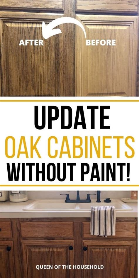 update oak cabinets with briwax.